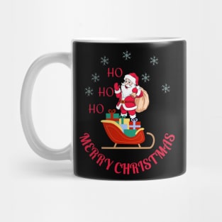 Merry Christmas Santa sleigh Mug